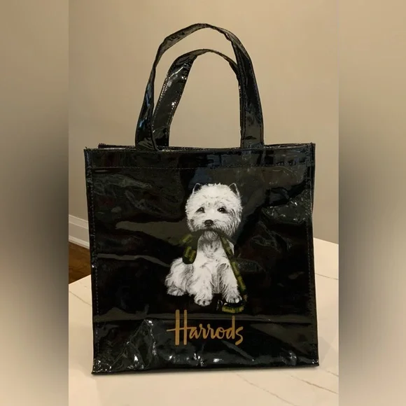 Harrods Bags Harrods Black And White Westie Dog Print Pvc Tote - Main Image